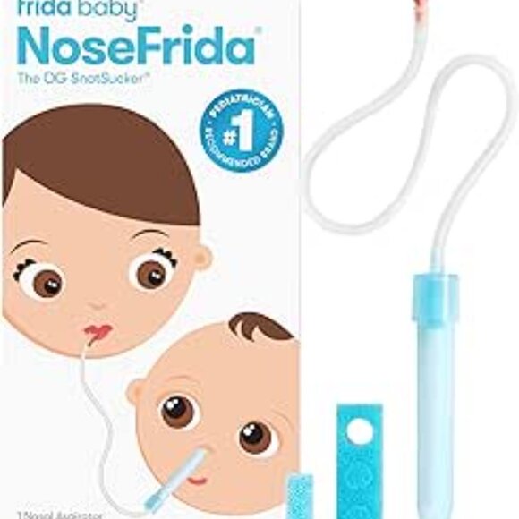 Frida Baby Nose Nasal Aspirator Gentle Snot Sucker Newborn Baby Toddler Kids NEW - Picture 1 of 6
